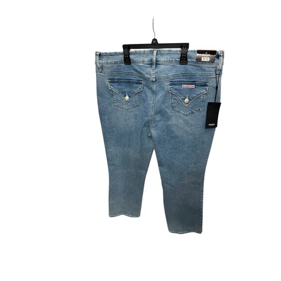 Women’s Hudson Mid-Rise Straight Leg Icy Blue Denim Jeans Size 36/16 NWT - Picture 4 of 8